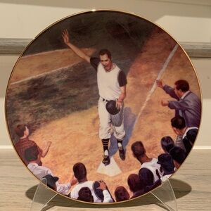 Bradford exchange bill mazeroski home run plate